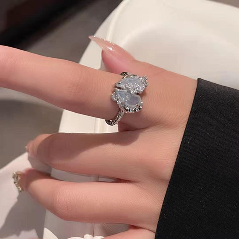 [Musterverkauf] Silberne Herzkollektion (Ohrringe/Ring)