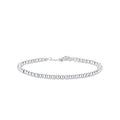 Silbernes Luxe-Perlenkettenarmband