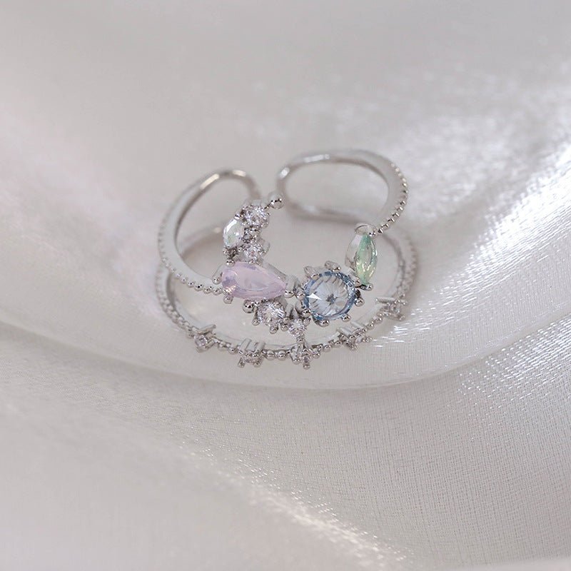 Silberner Mondlichtring