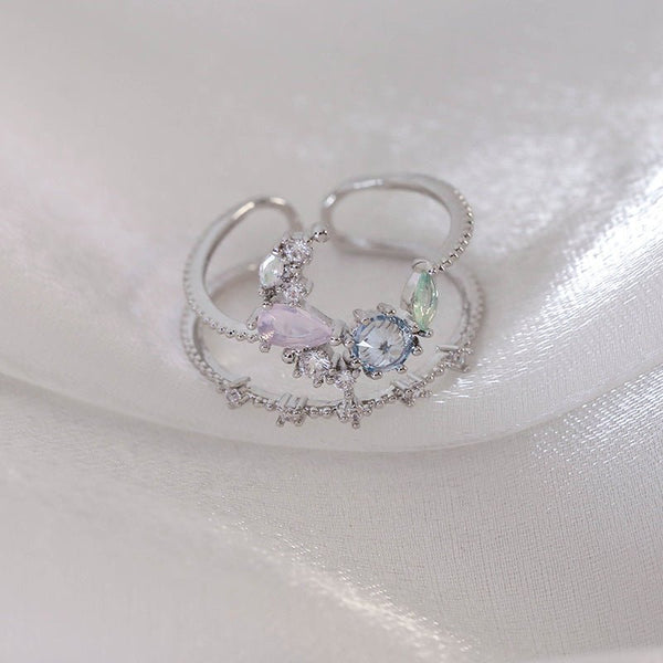 Silberner Mondlichtring