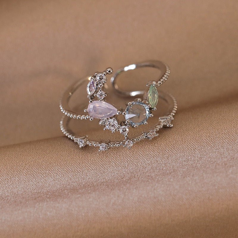 Silberner Mondlichtring