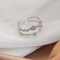 Silberner Tiara-Ring - Valentina