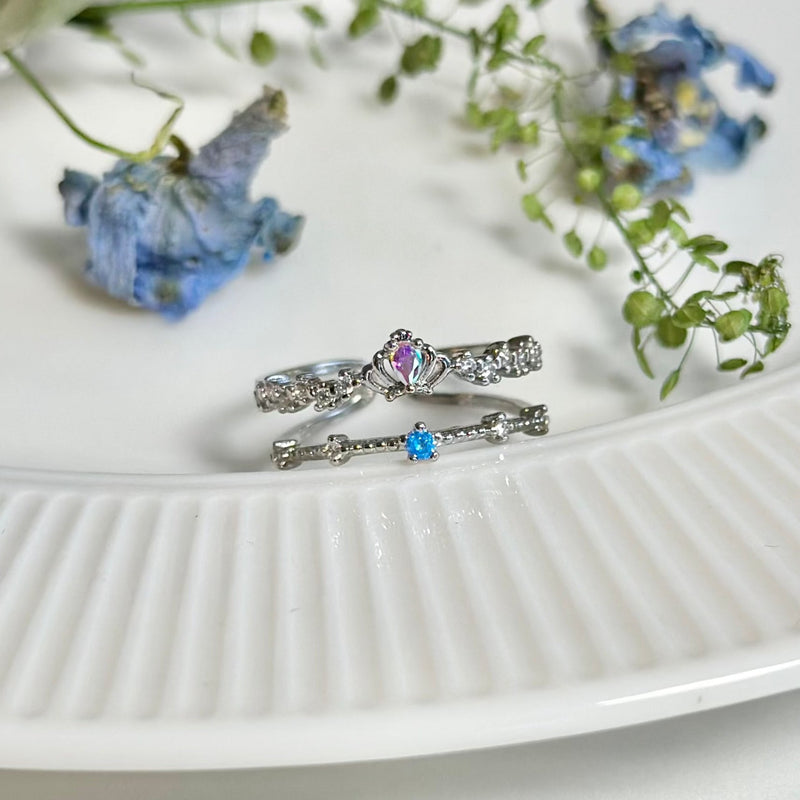 Silberner Tiara-Ring - Valentina