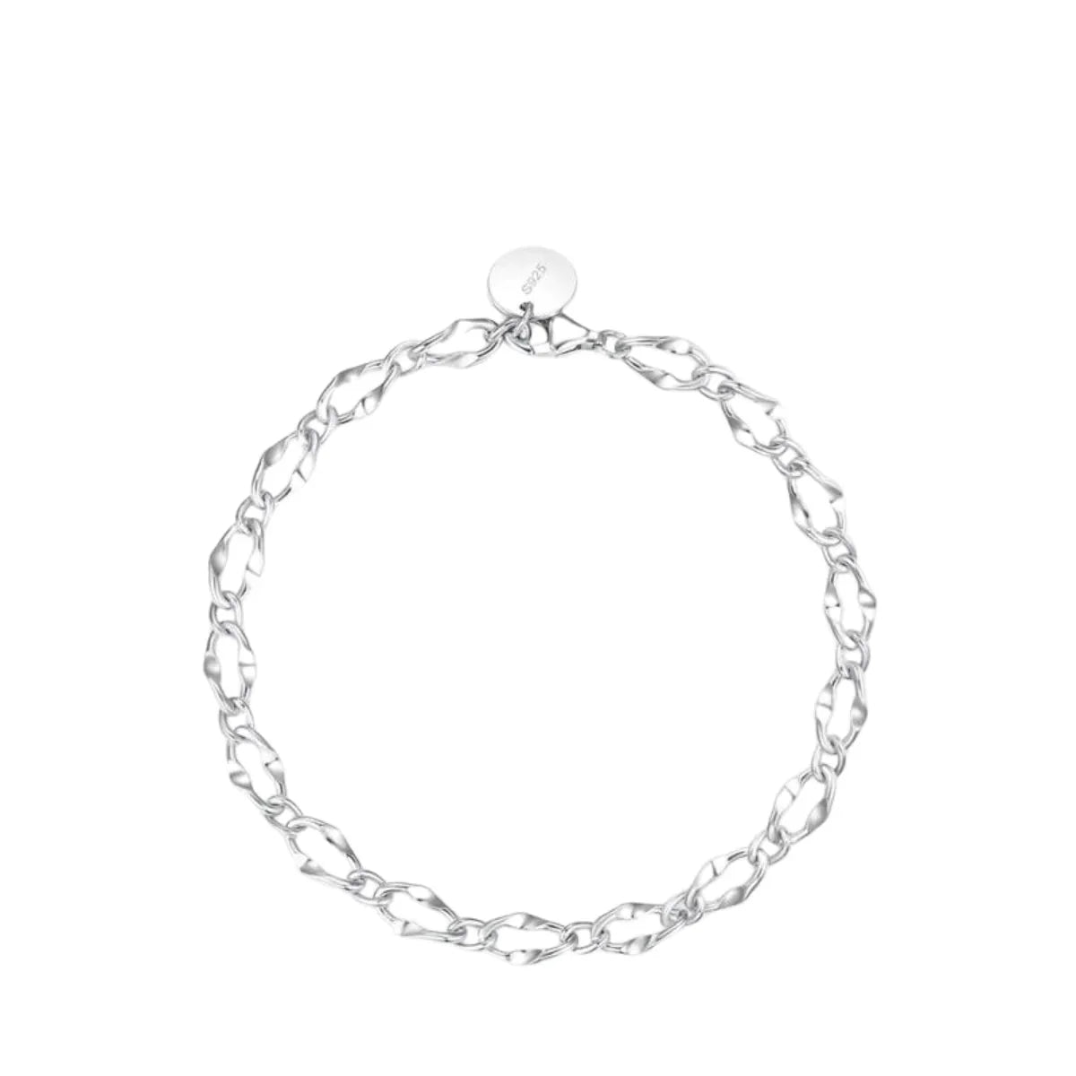 Silbernes Waves Elegance Armband