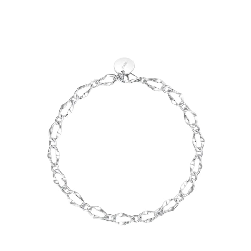 Silbernes Waves Elegance Armband