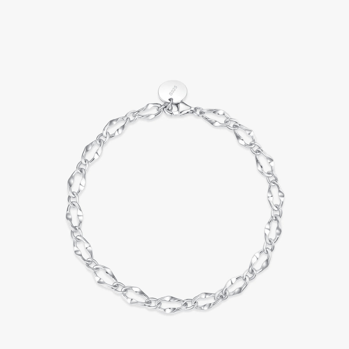 Silbernes Waves Elegance Armband