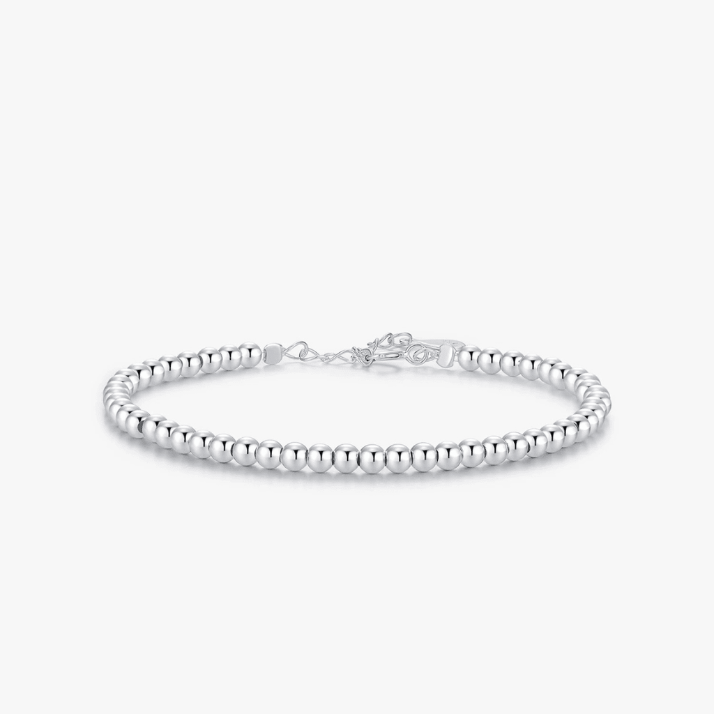 Silbernes Luxe-Perlenkettenarmband