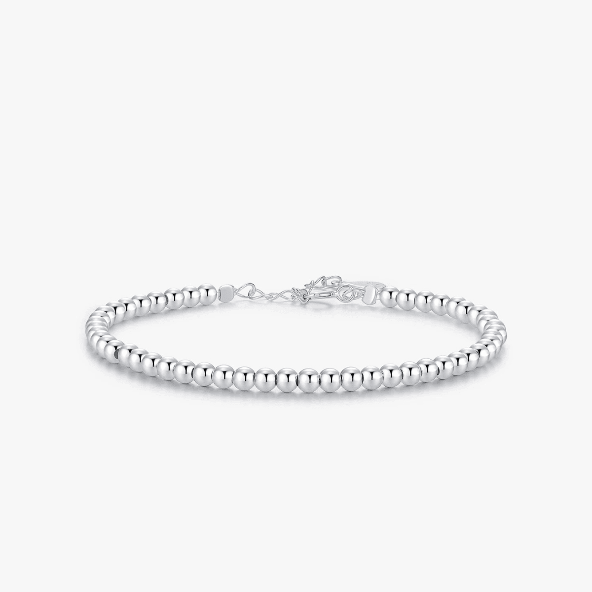 Silbernes Luxe-Perlenkettenarmband