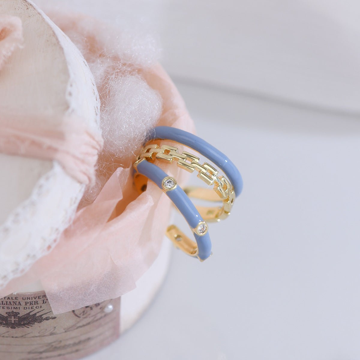 [Ausverkauf] Himmelblaues Ringset