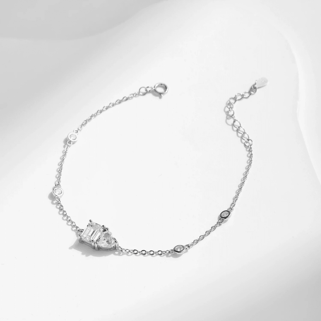 Funkelndes Herz-Halo-Armband