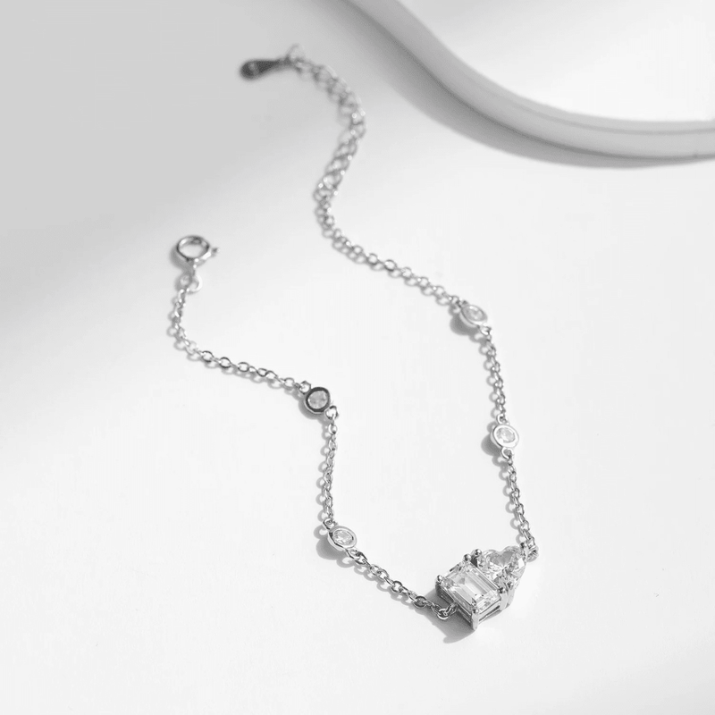 Funkelndes Herz-Halo-Armband