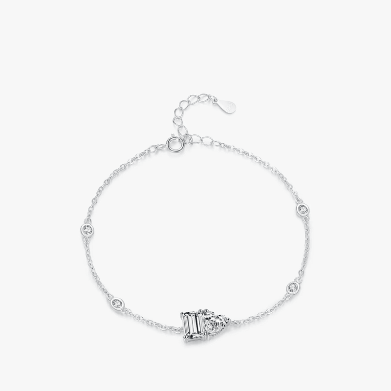 Funkelndes Herz-Halo-Armband