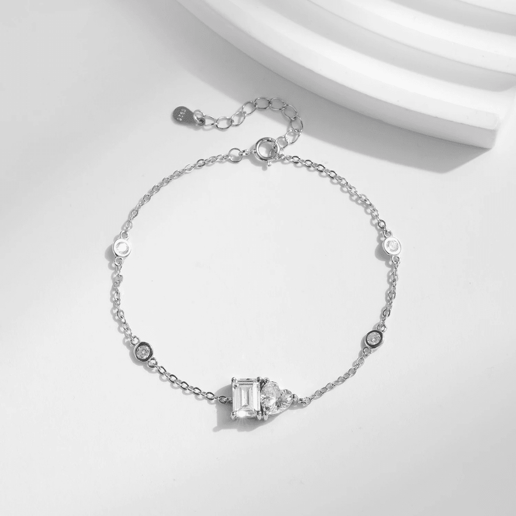 Funkelndes Herz-Halo-Armband
