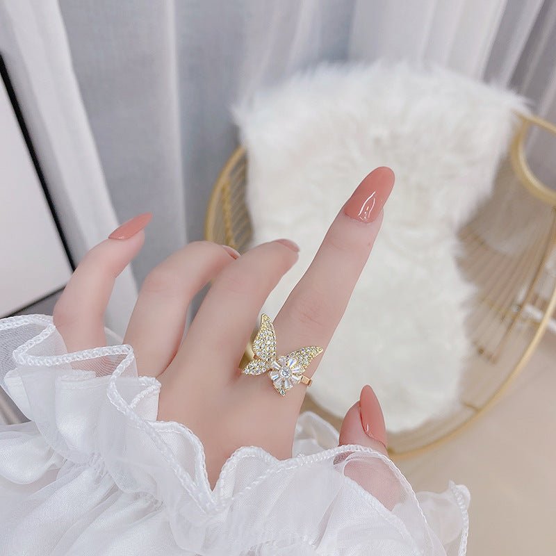 Spinning Butterfly-Kollektion (Ring/Ohrringe/Halskette)