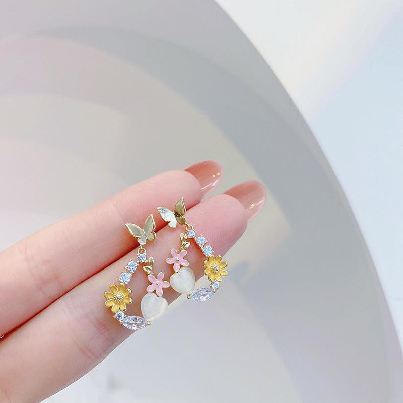 Frühlingsblumen-Ohrringe (4 Stile)