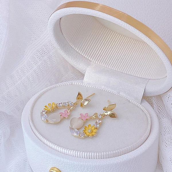 Frühlingsblumen-Ohrringe (4 Stile)