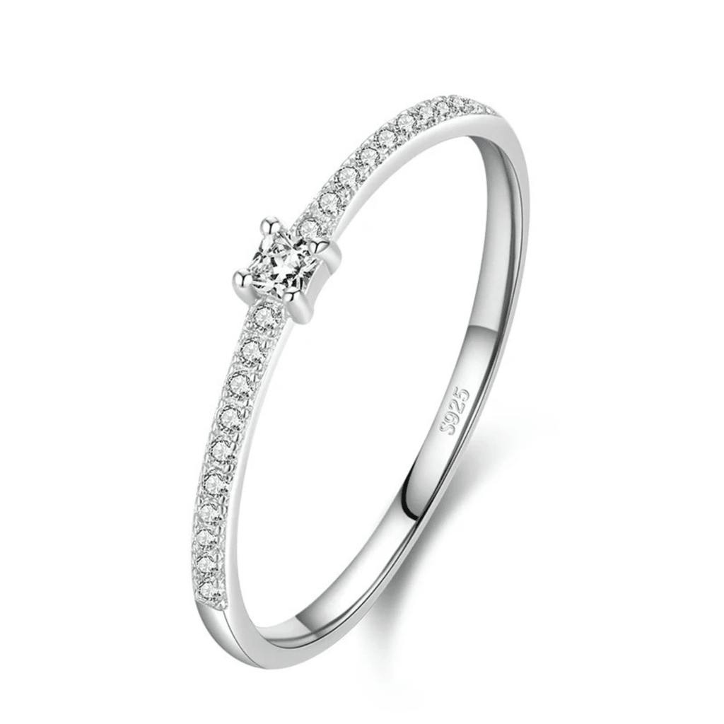 Quadratischer Ring - Quadratischer Halo Shine Ring