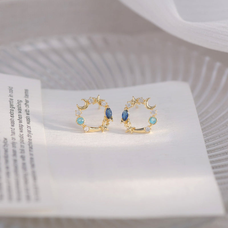 Sternennacht Ohrstecker