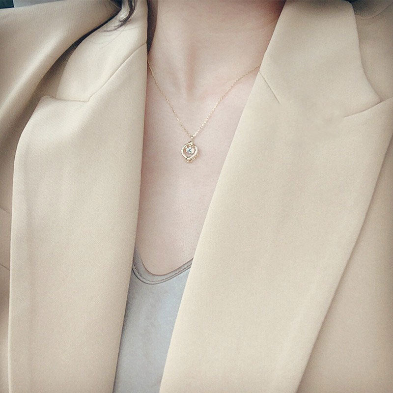 Supernova-Halskette (massives Silber)