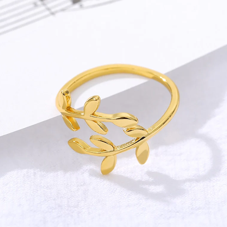 Carmiora - Blattförmig-künstlerischer Ring