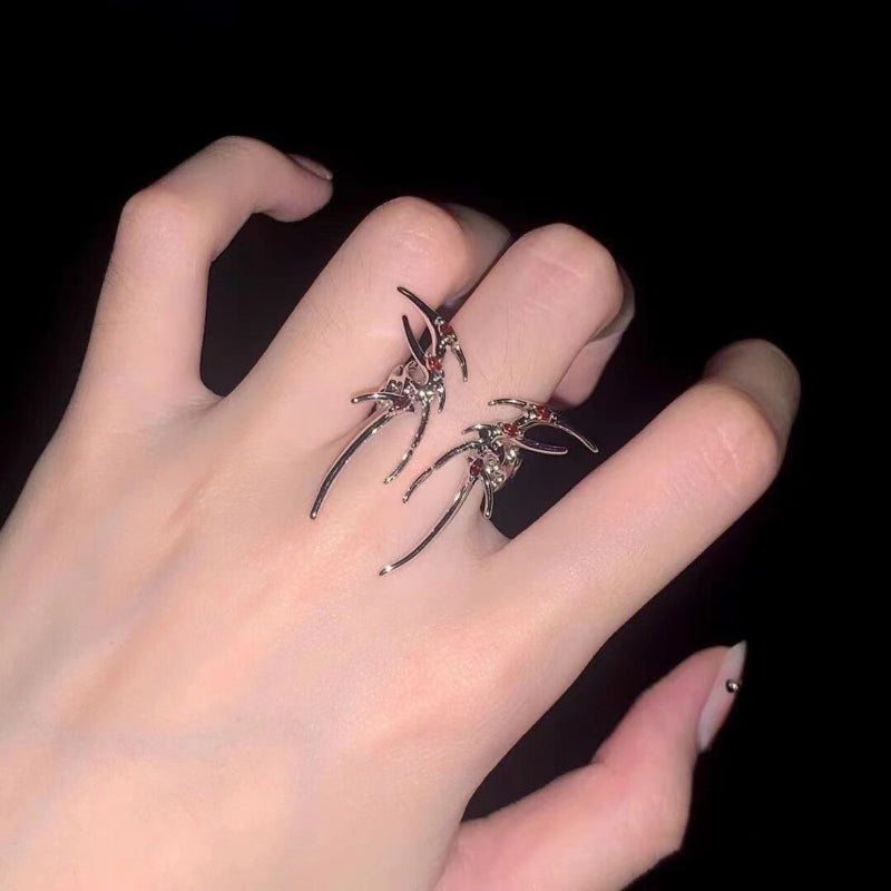 Trendy, von der Gotik inspirierte, verstellbare Ringkollektion für Damen