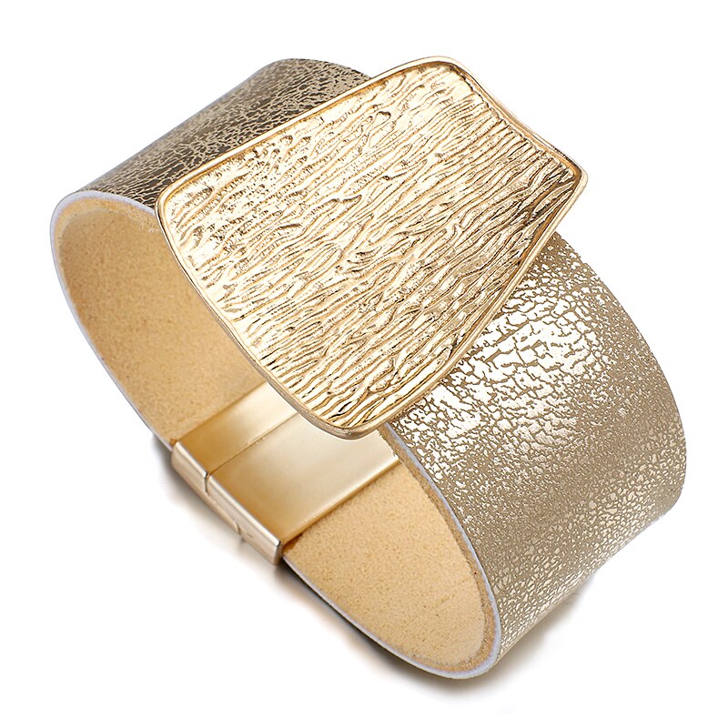 Minimalistische Armbänder mit breiter Wickelschnalle