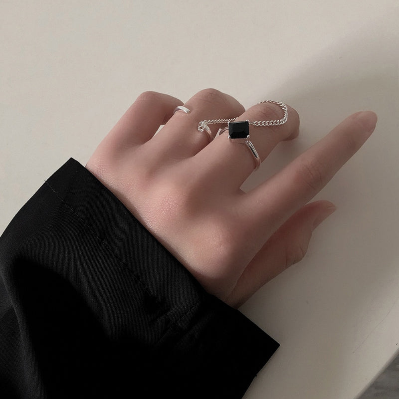 Trendy, von der Gotik inspirierte, verstellbare Ringkollektion für Damen