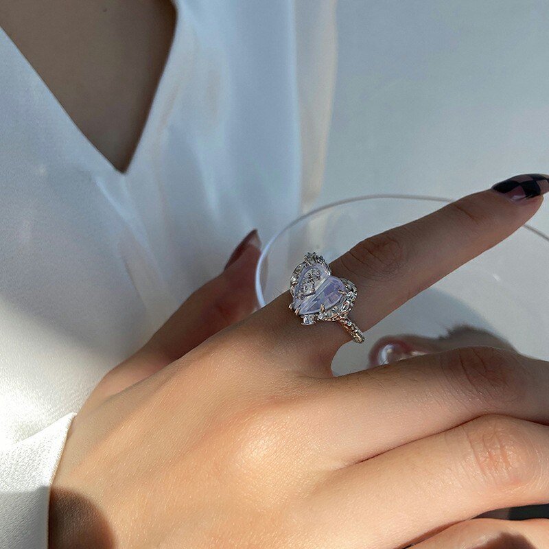 Trendy, von der Gotik inspirierte, verstellbare Ringkollektion für Damen