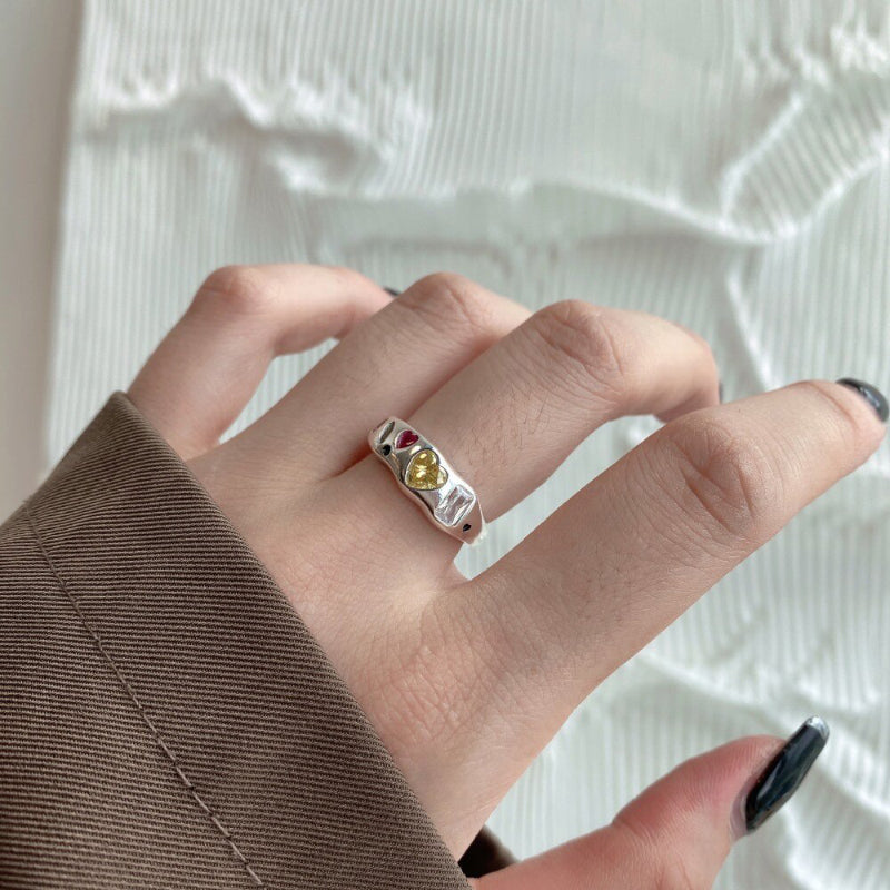 Trendy, von der Gotik inspirierte, verstellbare Ringkollektion für Damen