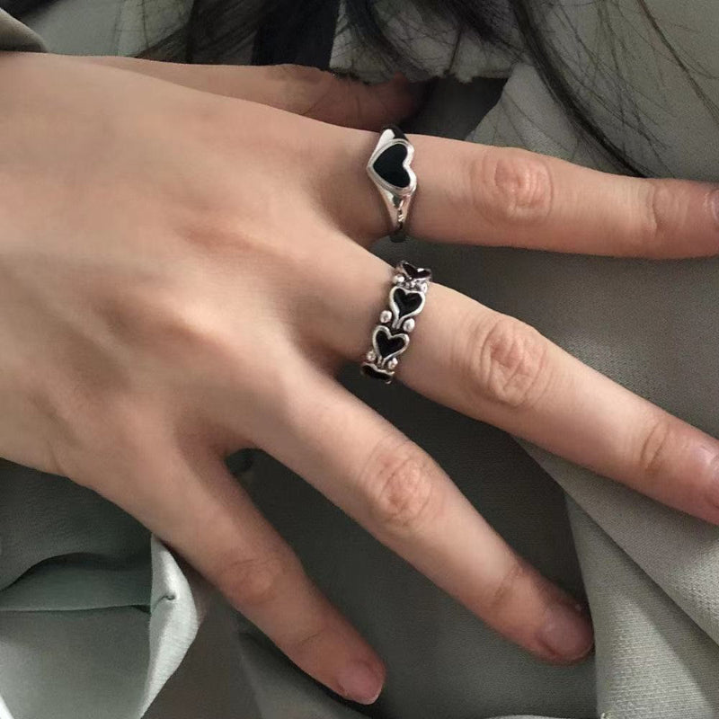 Trendy, von der Gotik inspirierte, verstellbare Ringkollektion für Damen