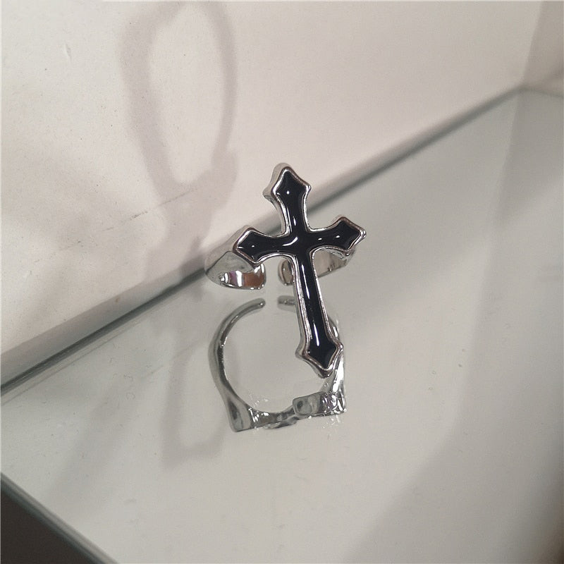 Trendy, von der Gotik inspirierte, verstellbare Ringkollektion für Damen