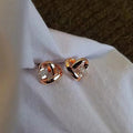 Carmiora - Strass Herz Ohrstecker