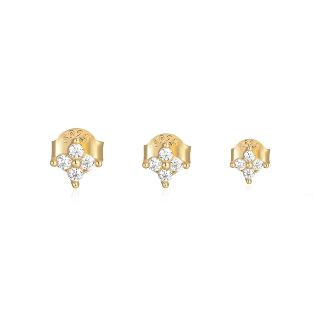 Carmiora - Kristallblumen-Ohrstecker