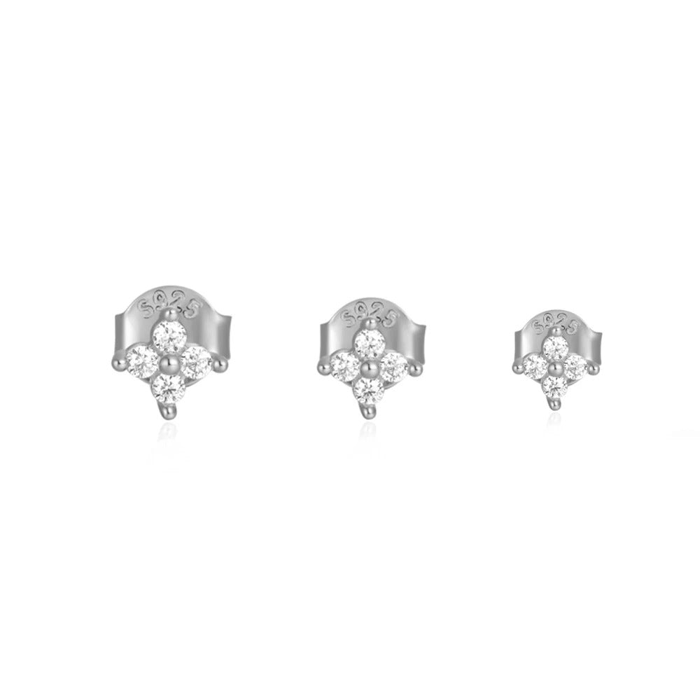 Carmiora - Kristallblumen-Ohrstecker