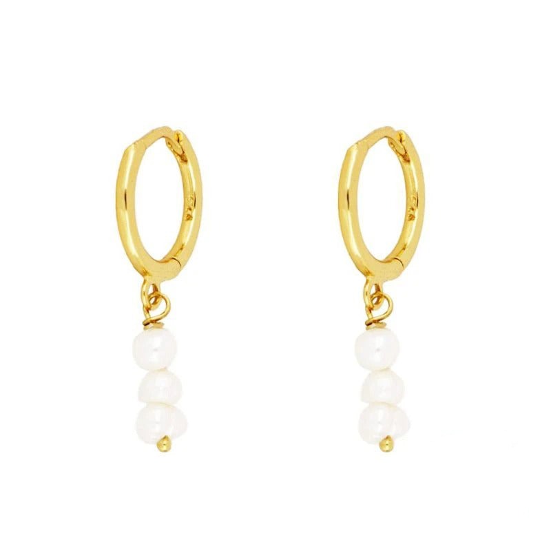 Carmiora - Perle Majesty Hoops Ohrringe