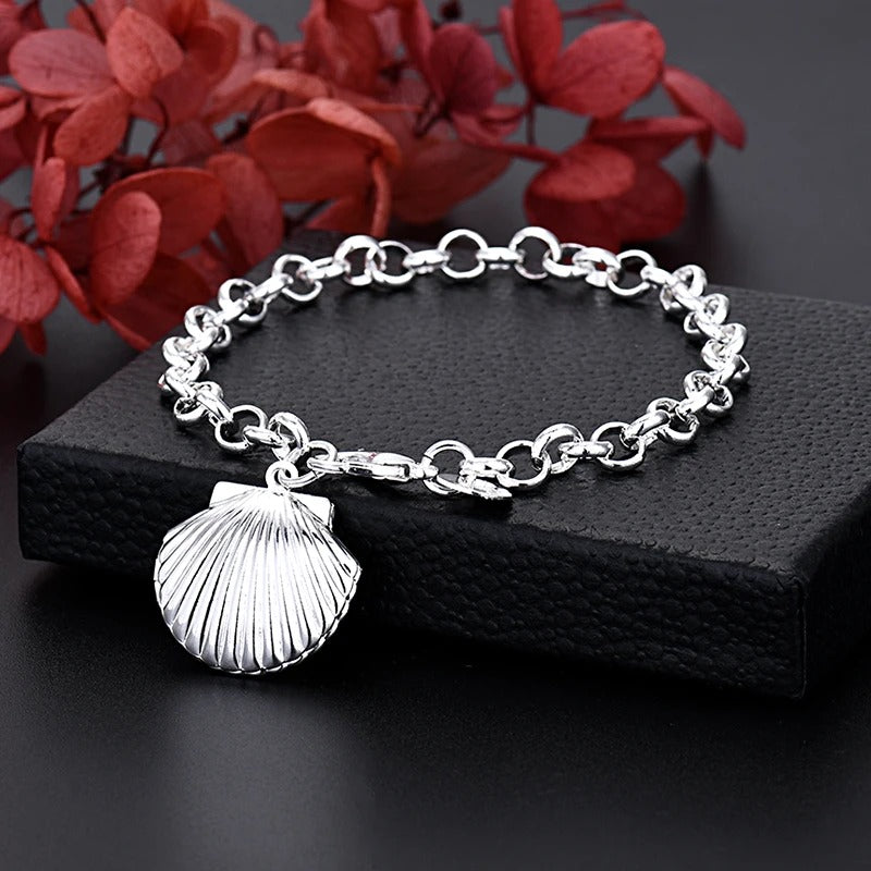 Carmiora - Klassische Silberketten-Armbänder