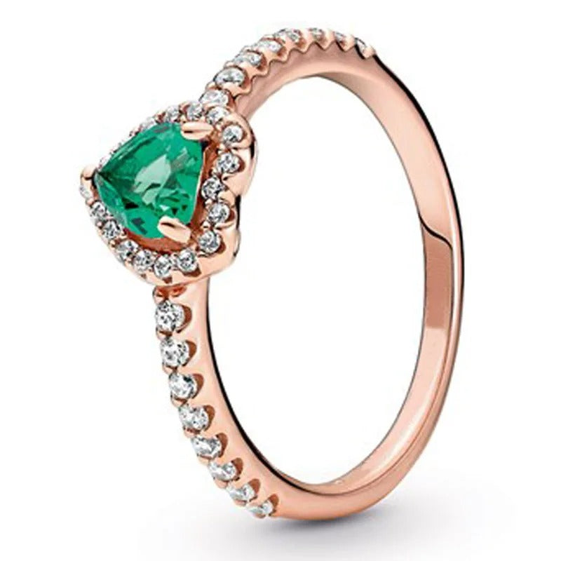 Carmiora - Exquisiter Kristall Herz Ring