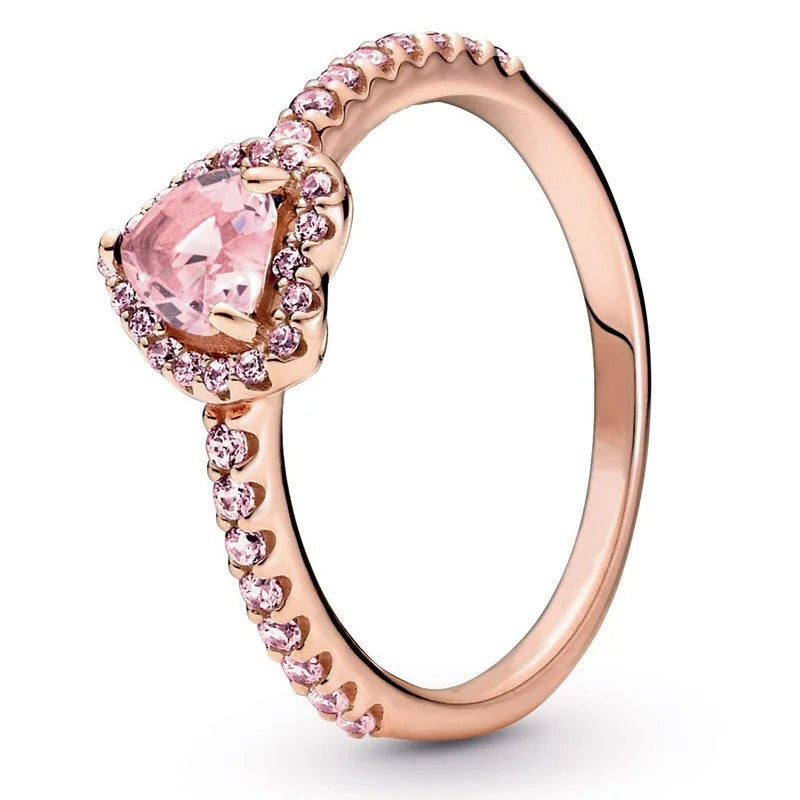 Carmiora - Exquisiter Kristall Herz Ring