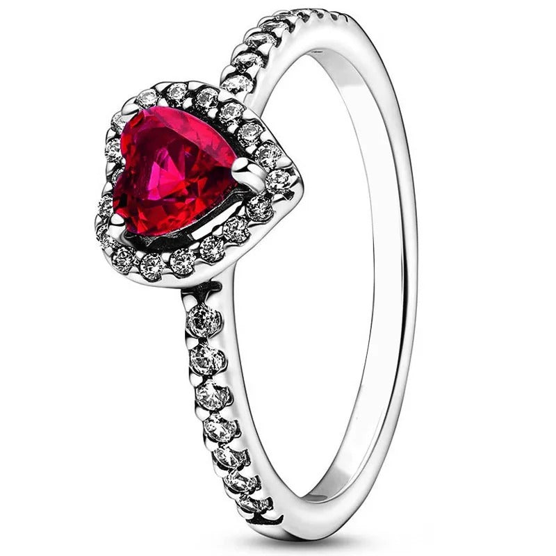 Carmiora - Exquisiter Kristall Herz Ring