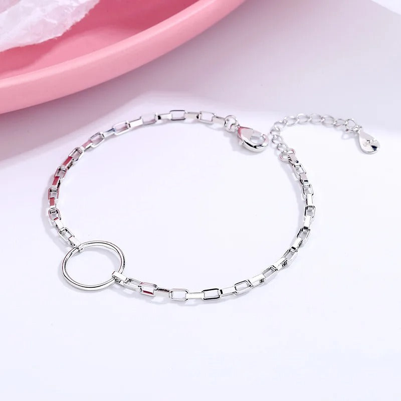 Carmiora - Silbernes Perlenarmband