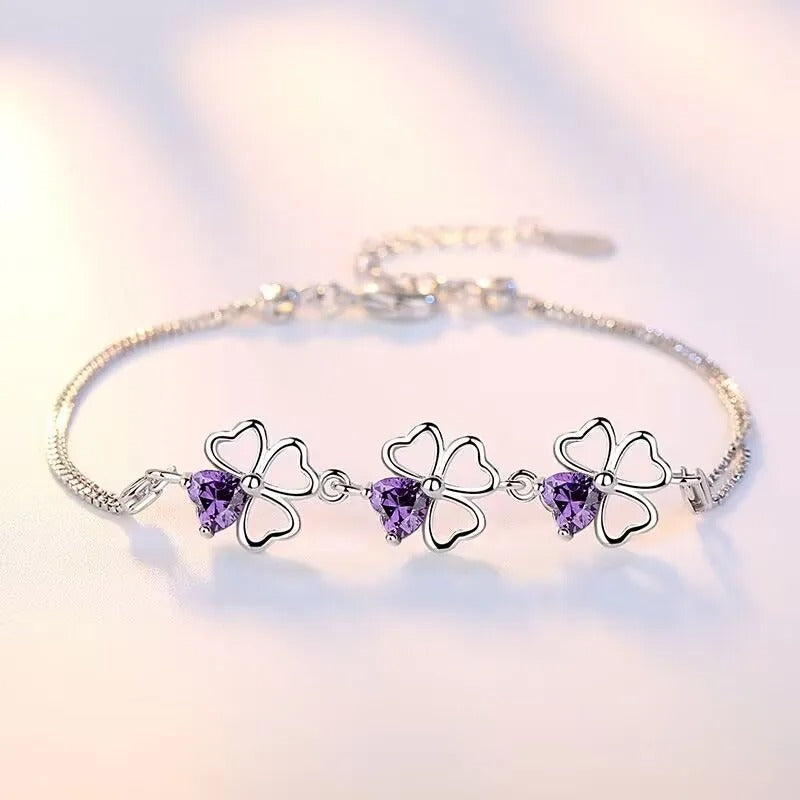 Chavri - Violette Kristall Armbänder