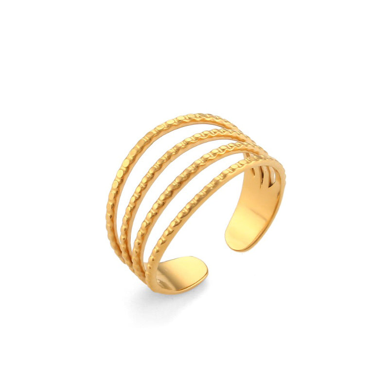 Ausgefallene, offene, verstellbare und stapelbare Ringe im Bohemian-Stil