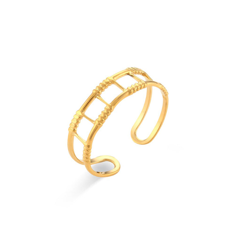 Ausgefallene, offene, verstellbare und stapelbare Ringe im Bohemian-Stil