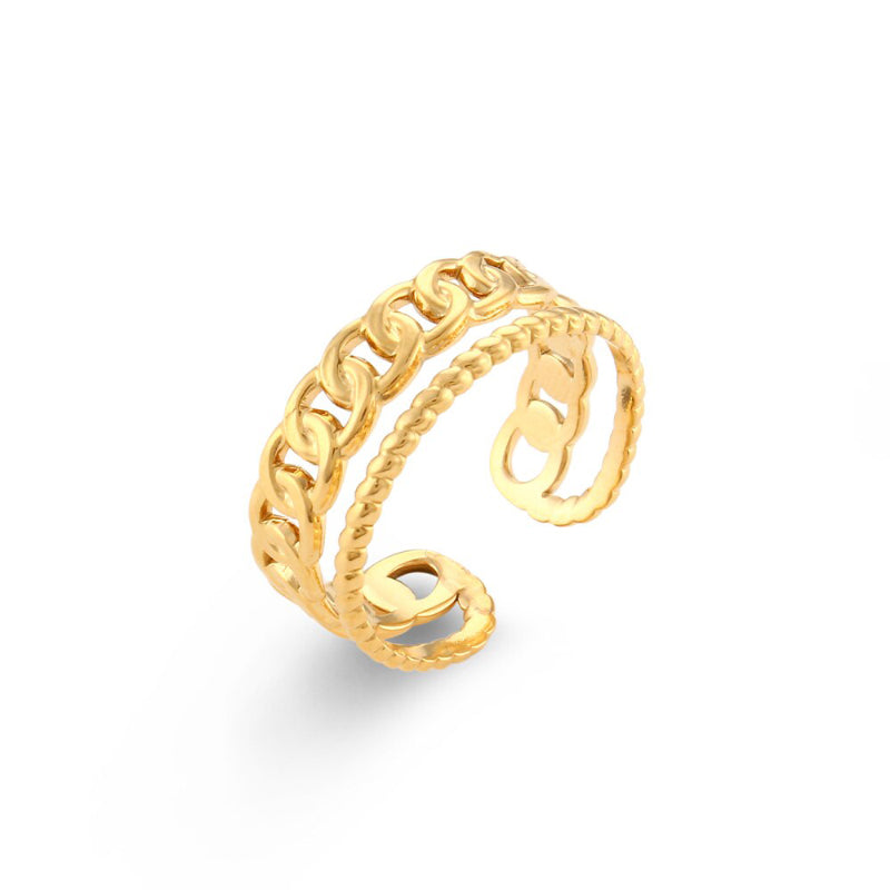 Ausgefallene, offene, verstellbare und stapelbare Ringe im Bohemian-Stil