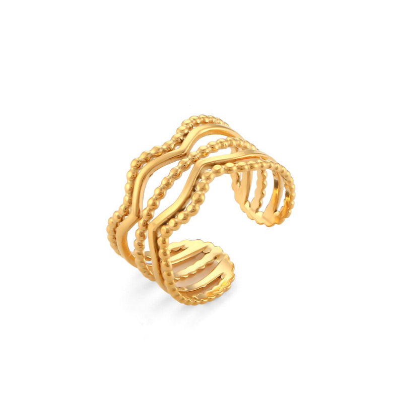 Ausgefallene, offene, verstellbare und stapelbare Ringe im Bohemian-Stil