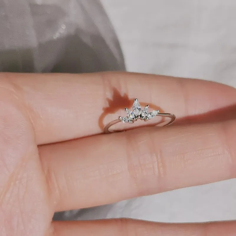 Exquisite Zirkoniaringe aus Sterlingsilber für Damen