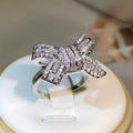 Carmiora - Kristall Schleife Knoten Ring