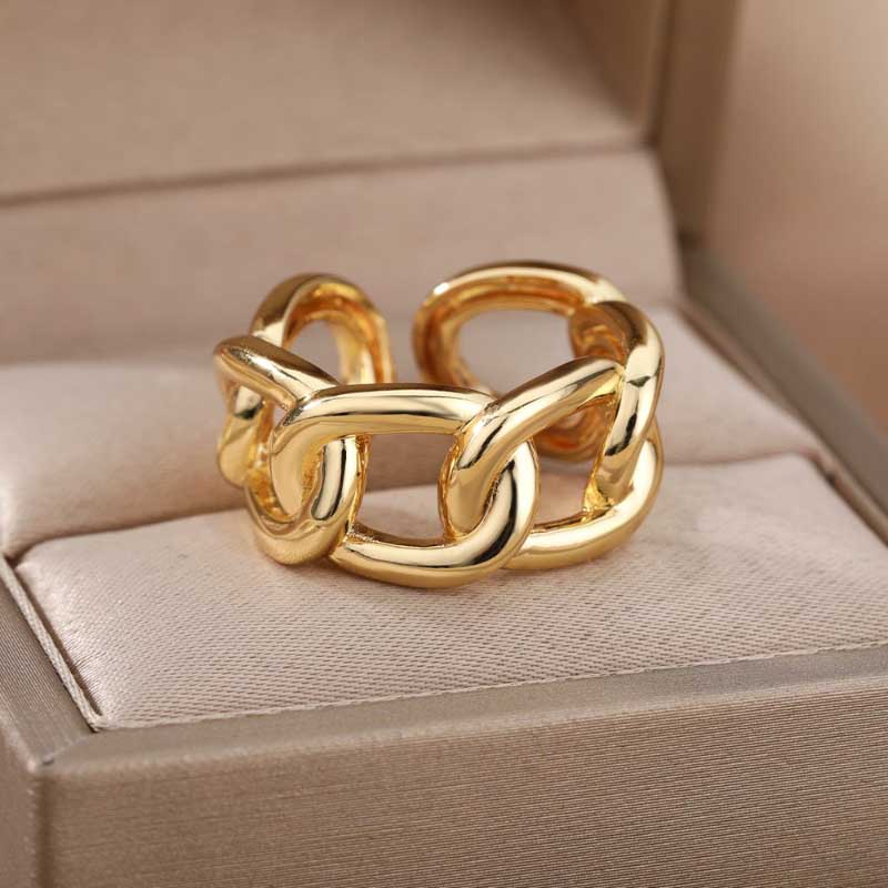 Edelstahl Vintage Stapelring Kollektion