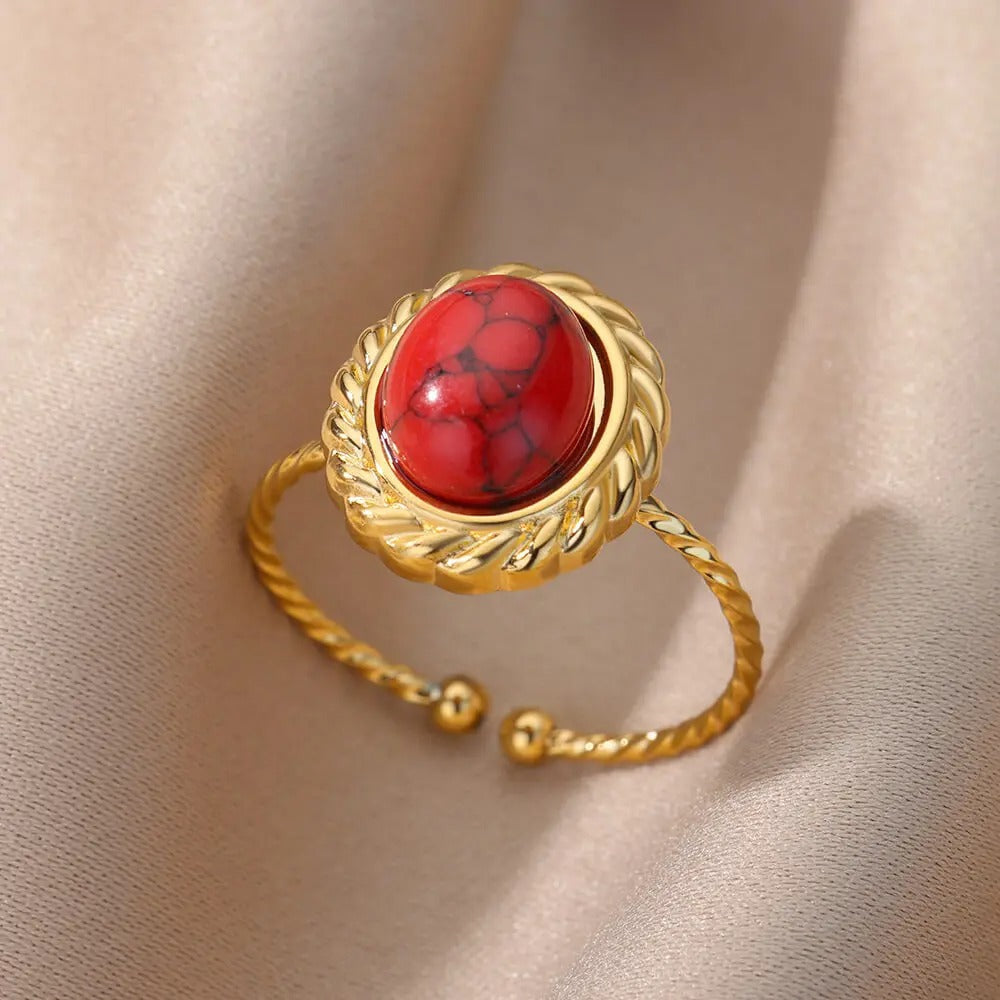 Carmiora - Opal Stein Ringe