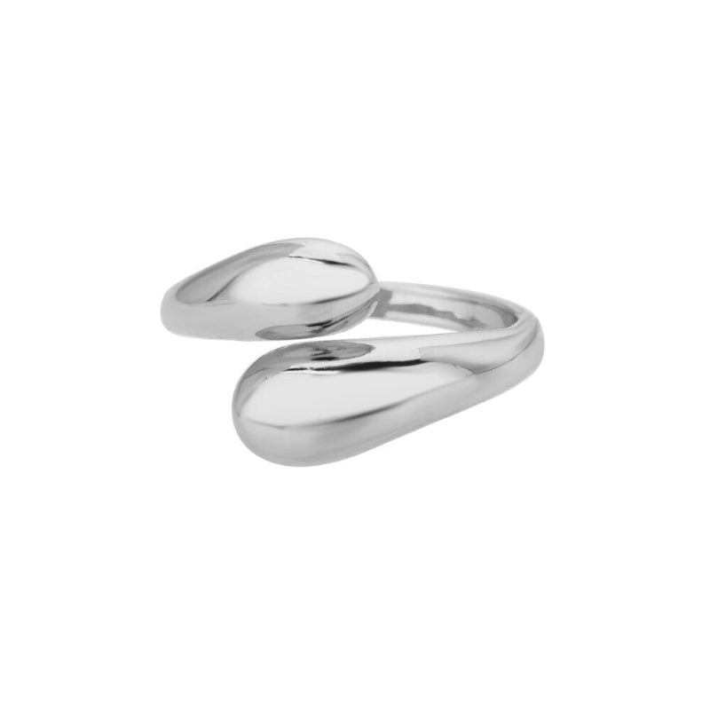 Offene verstellbare Ringe aus Edelstahl mit abstrakten und künstlerischen Motiven